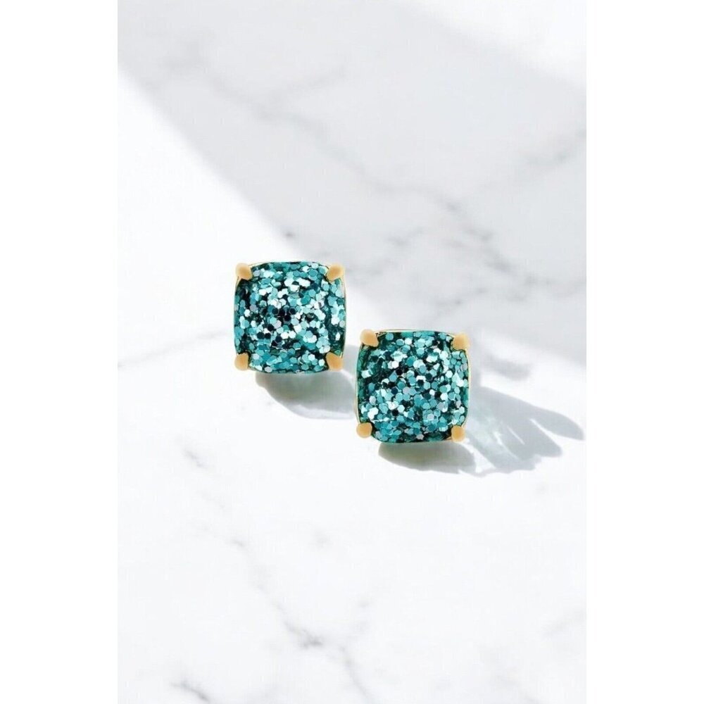 Kate Spade New York Small Square Studs Earrings Turquoise